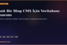 Blog CMS veritabanı tasarımı: tablo yapısı ve ilişki kurgusu