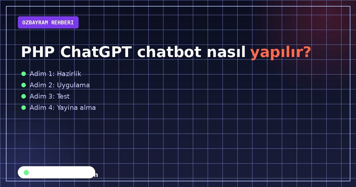 PHP cURL ile OpenAI Responses API chatbot isteği