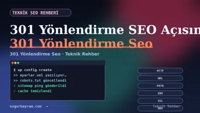 301 yönlendirme SEO