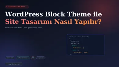 WordPress Block Theme ile Site Tasarımı Nasıl Yapılır?