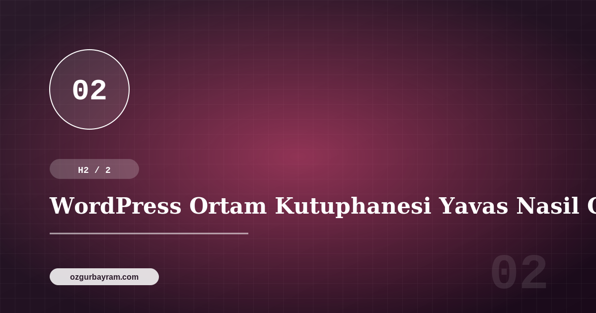 WordPress Ortam Kutuphanesi Yavas Nasil Cozulur?