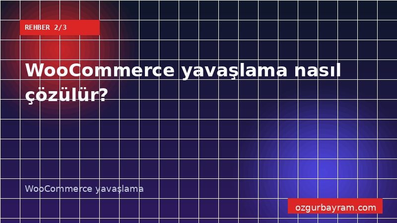 WooCommerce performans sorununu ölçüm, eklenti izolasyonu ve yeniden test adımlarıyla teşhis etme