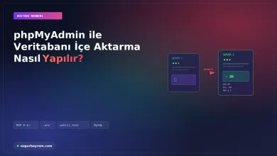phpMyAdmin ile veritabanı içe aktarma: SQL dosyasının hatasız yüklenmesi