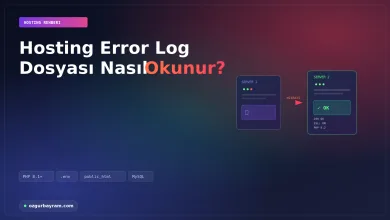 Hosting error log okuma: log dosyalarının yeri ve yorumlanması