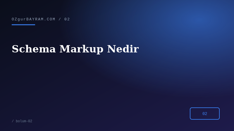 Schema Markup Nedir