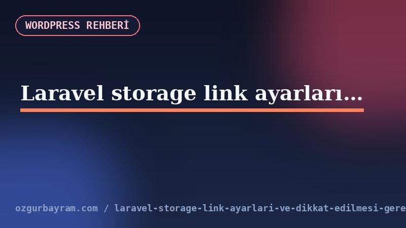 Shared hosting ortamında Laravel public dosya erişimi seçenekleri