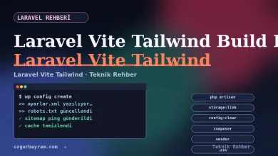 Laravel Vite ve Tailwind build sürecinde paket ve manifest kontrolü