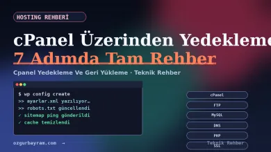 cPanel yedekleme ve geri yükleme rehberi kapak görseli