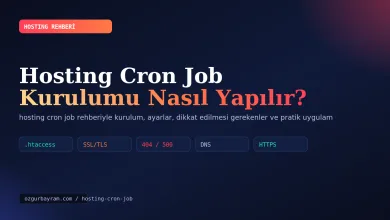 Hosting Cron Job Kurulumu Nasıl Yapılır?