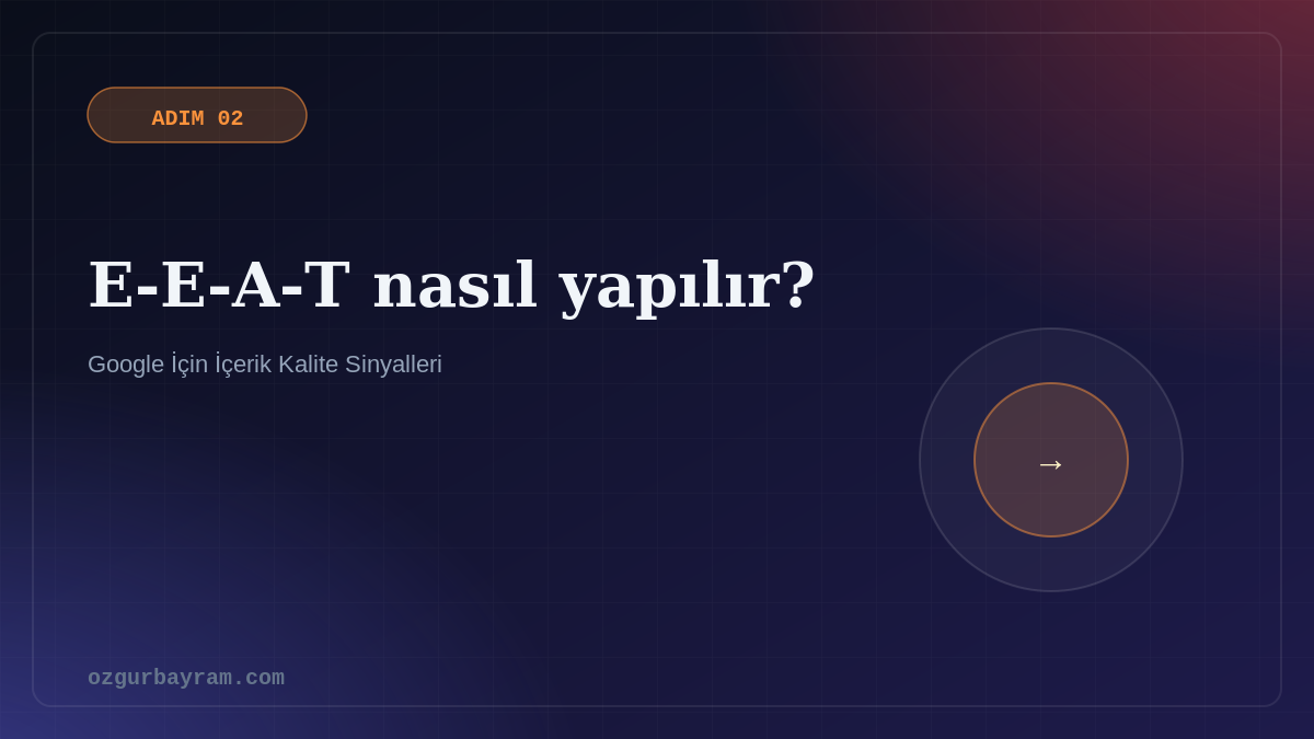 E-E-A-T nasıl yapılır?