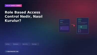 Role Based Access Control Nedir, Nasıl Kurulur?