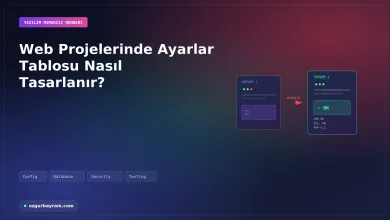 Web Projelerinde Ayarlar Tablosu Nasıl Tasarlanır?