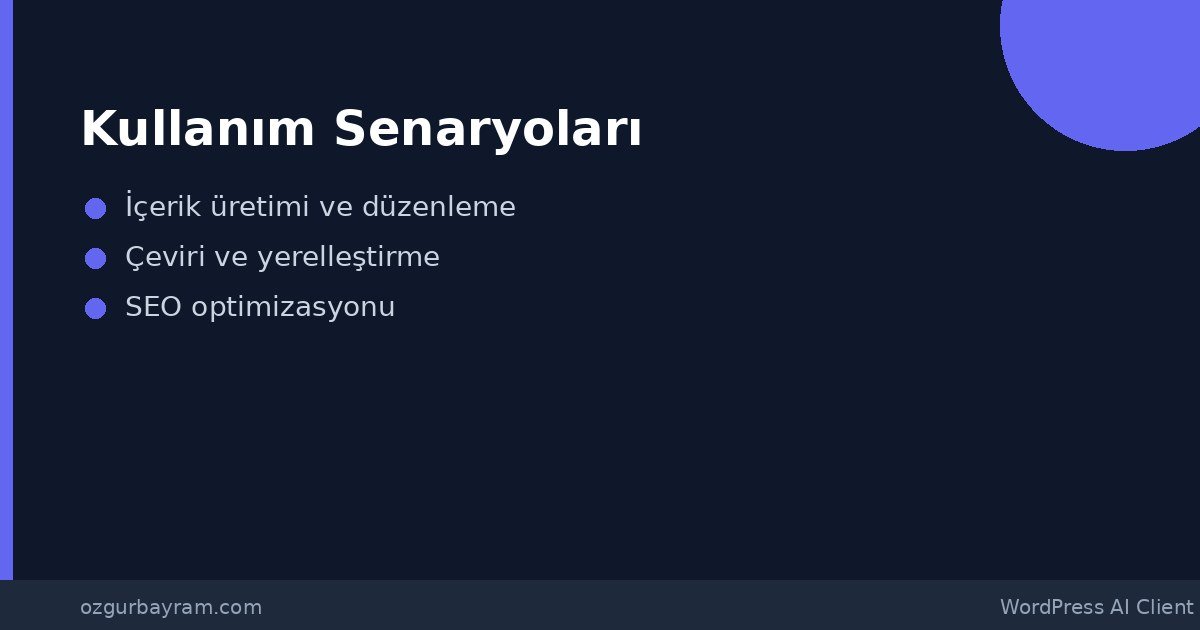 wp_ai_client_prompt fonksiyonu ile metin üretimi ve WP_Error yanıt kontrolü örneği