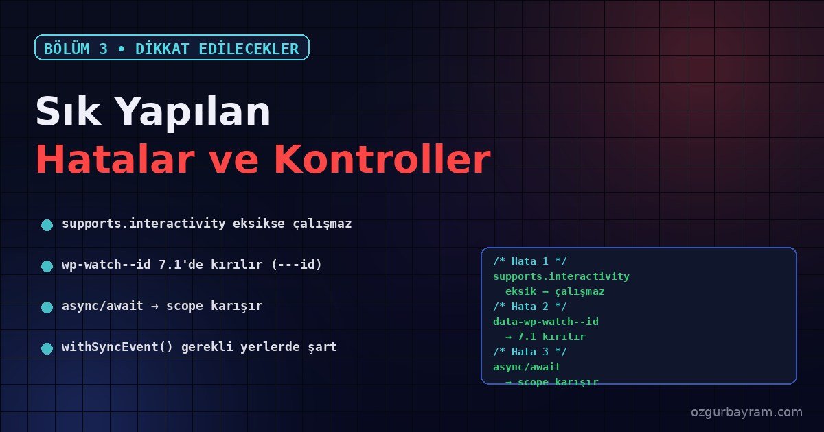 wp_interactivity_state fonksiyonu ile PHP tarafından ilk değer ataması