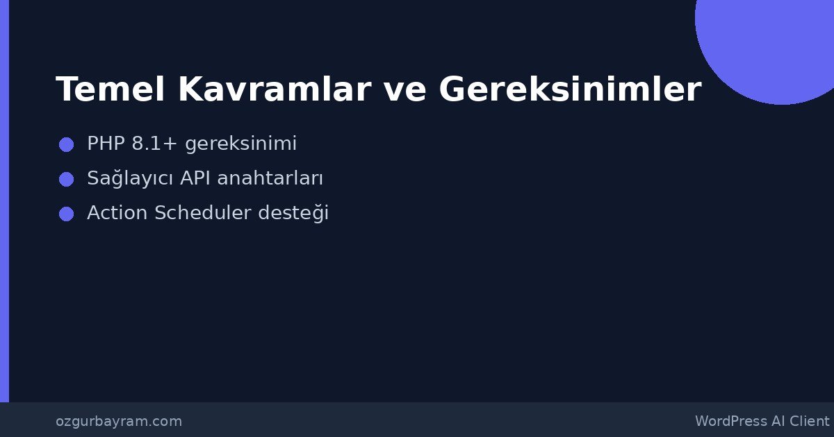 AI Client API kullanımında maliyet, önbellek, hata yönetimi ve güvenlik kontrollerini gösteren tablo