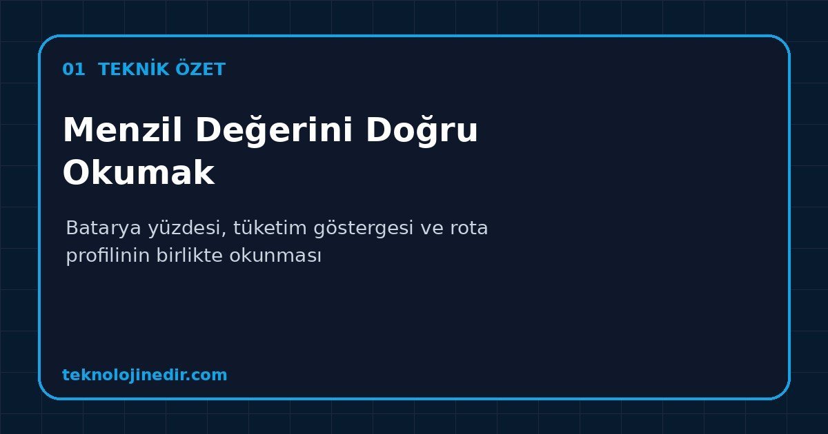 Menzil Değerini Doğru Okumak