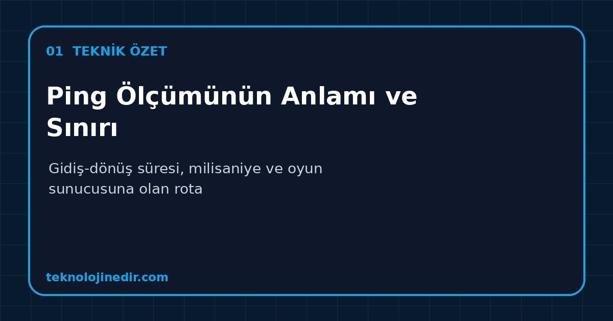 Ping Ölçümünün Anlamı ve Sınırı