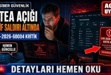 Gitea CVE-2026-60004 kritik güvenlik açığı ve aktif saldırı uyarısını gösteren siber güvenlik görseli