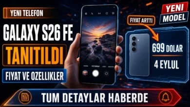 Samsung Galaxy S26 FE tanıtıldı: elde tutulan telefon ve fiyat bilgisi gösteren haber görseli