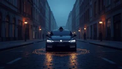 Uber ve Pony.ai’nin Avrupa robotaksi planını gösteren otonom araç illüstrasyonu