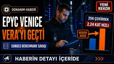 AMD EPYC Venice işlemcisinin Nvidia Vera karşısında benchmark sonuçlarını gösteren donanım haberi görseli