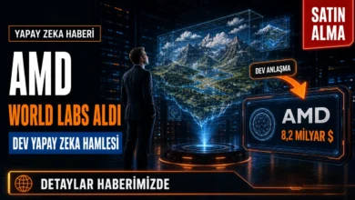 AMD World Labs satın alma anlaşmasını simgeleyen holografik dünya simülasyonu görseli