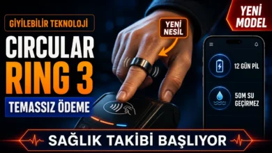 Circular Ring 3 akıllı yüzüğünü takan bir elin temassız ödeme yaparken çekilmiş görseli.