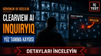 Clearview AI InquiryIQ prototipinin yüz tanımadan kimlik profiline uzanan sürecini temsil eden kapak görseli