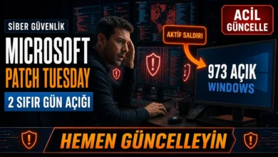 Microsoft Patch Tuesday Eylül 2026 güncellemesindeki sıfır gün açıklarını simgeleyen güvenlik görseli