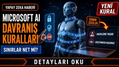 Microsoft yapay zeka davranış kuralları kapsamında MAI modellerinin sınırlarını gösteren temsili görsel
