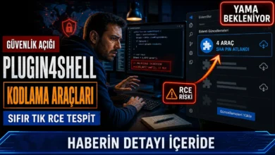 Plugin4Shell açığının Claude Code, Codex, Copilot ve Gemini CLI üzerindeki sıfır tık RCE riskini gösteren güvenlik görseli