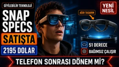 Snap Specs fiyatı 2195 dolar olan artırılmış gerçeklik gözlüğünü takan kullanıcının temsili görseli