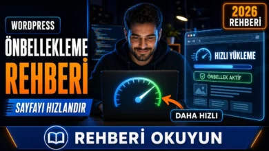 WordPress önbellekleme sonrası hızlanan bir sitenin hız göstergesini inceleyen geliştirici