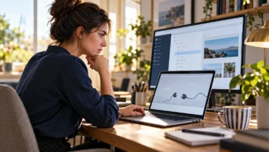 404 hatası veren bağlantıyı inceleyen site editörü