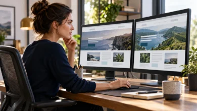 Benzer iki web sayfası arasından tercih edilen sürümü inceleyen site editörü
