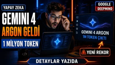 Google DeepMind'ın yeni modeli Gemini 4 Argon tanıtım görseli, 1 milyon token çıktı özelliğini gösteriyor