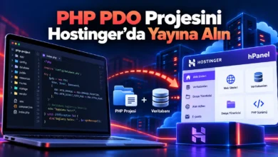 PHP PDO projesini Hostinger hPanel üzerinde yayına alma rehberi
