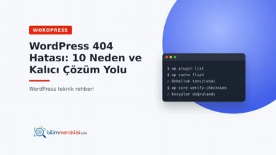 WordPress 404 Hatası: 10 Neden ve Kalıcı Çözüm Yolu